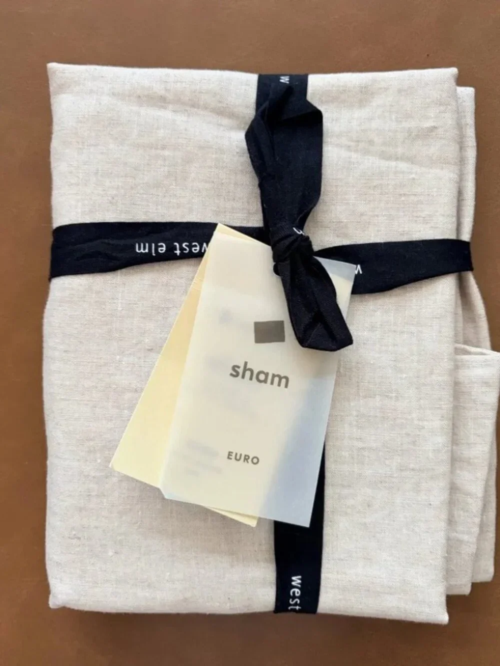 NWT West Elm‎ Belgian Linen Euro Sham